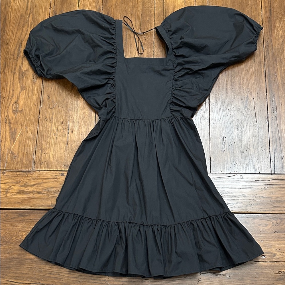 Gianni Bini Black Dress with Puff Sleeves